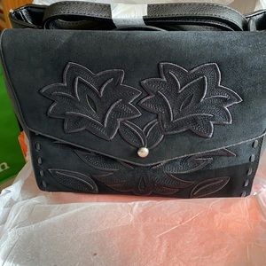 Leather and suede handbag!   New with tags!